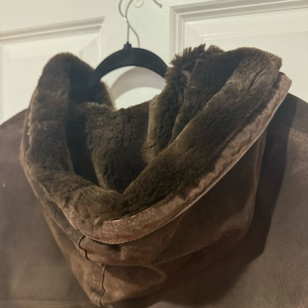Brown St John's Bay Suede Heavy Weight Jacket - Size Small - Picture 8 of 13
